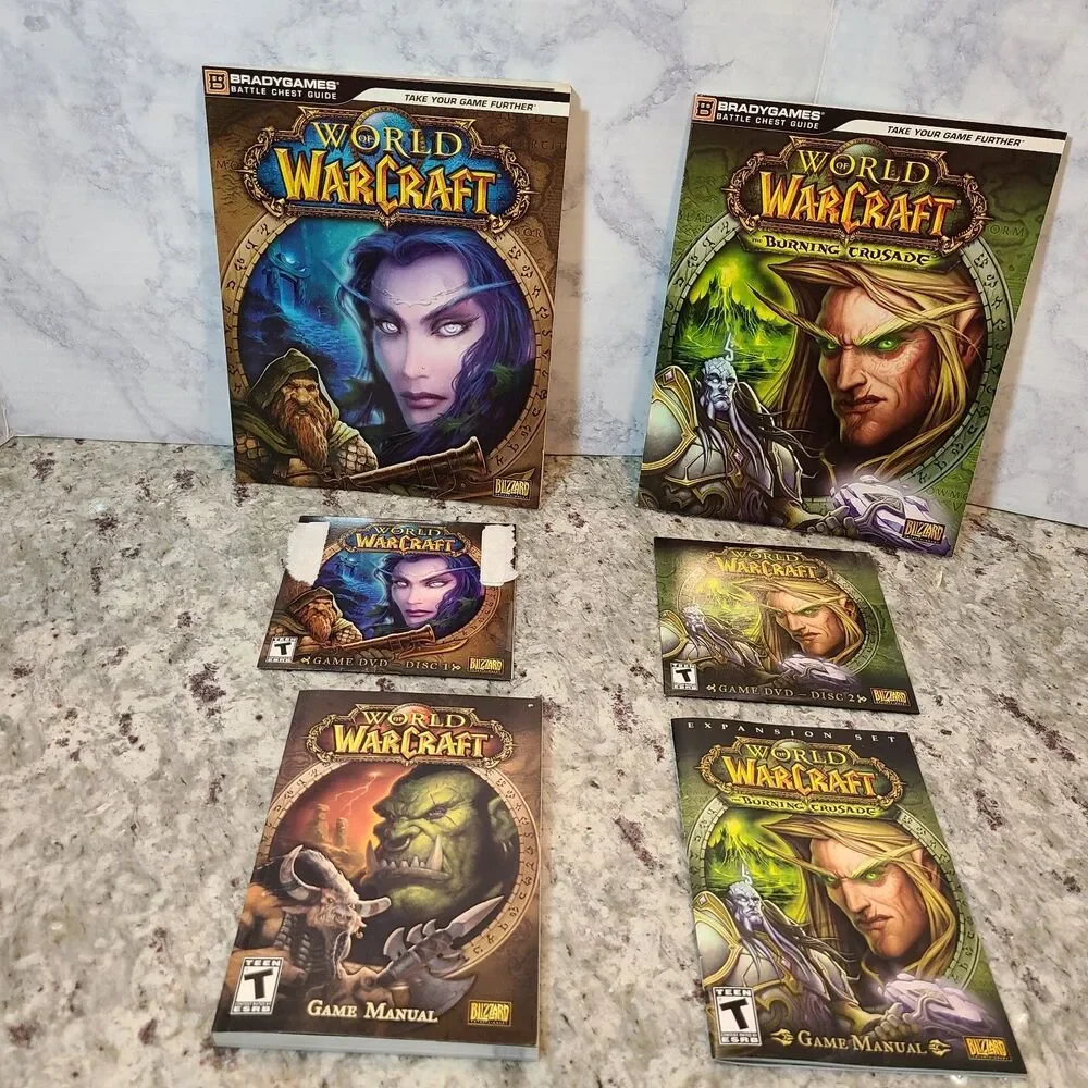 World of Warcraft Battle Chest Burning Crusade PC CD-ROM Windows XP Vista 7 Mac